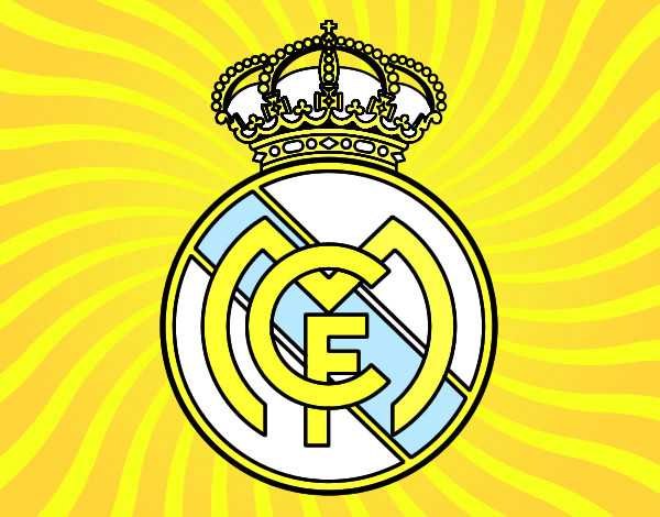 Desenho Emblema do Real Madrid C.F. pintado por dudulegal