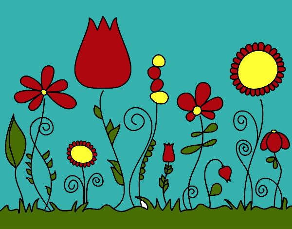 Desenho Flores da floresta pintado por FELIX