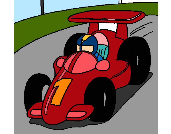 Desenho de Carro de corrida pintado e colorido por Usuário não registrado o  dia 03 de Setembro do 2018