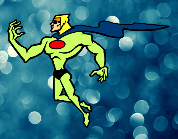 Desenho Super herói poderoso pintado por ketlyn123