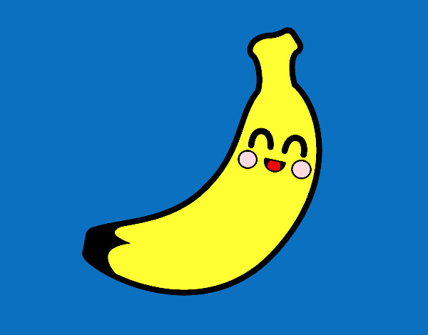 Desenho Banana das Canárias pintado por jeubiel