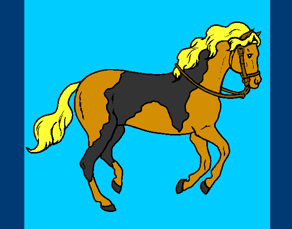 Desenho Cavalo 5 pintado por EnderLu