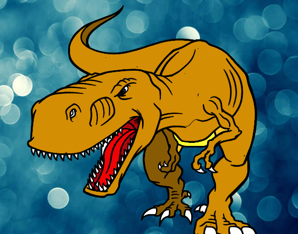 Desenho Dinossauro aborrecido pintado por EnderLu