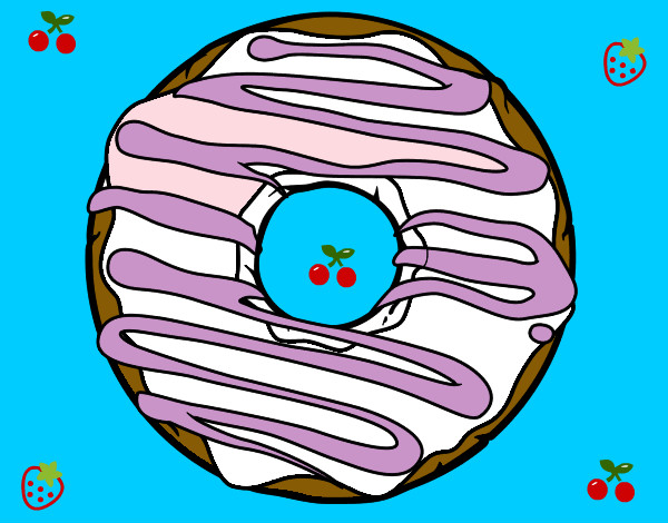 Desenho Donut pintado por LULUISA