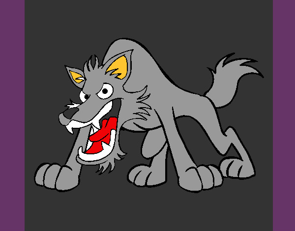 Desenho Lobo 2 pintado por EnderLu