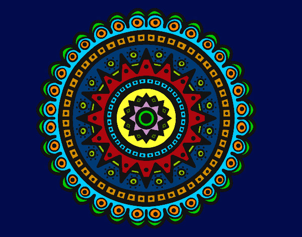 Desenho Mandala étnica pintado por RegisAssun