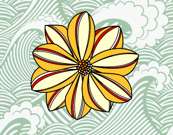 Desenho Flor de margarida pintado por nanynha