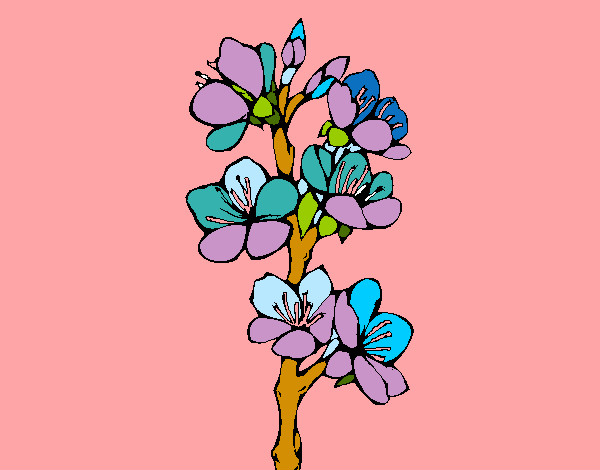 Desenho Flores de campo pintado por nanynha