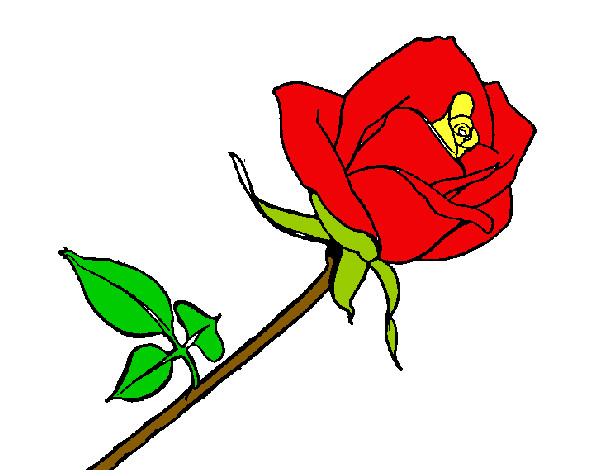 Desenho Rosa pintado por lulima