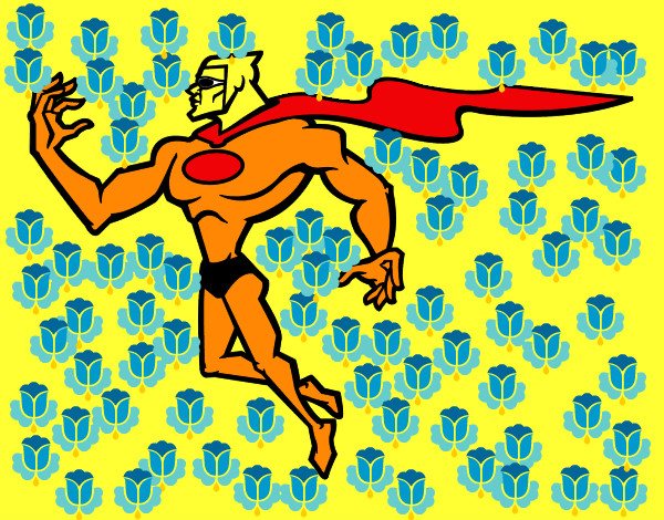 Desenho Super herói poderoso pintado por Bruno57