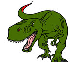 Desenho Tiranossaurus Rex aborrecido pintado por jailso