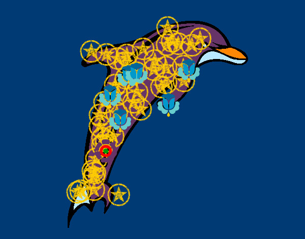 Desenho Adulto golfinho pintado por guilhermep