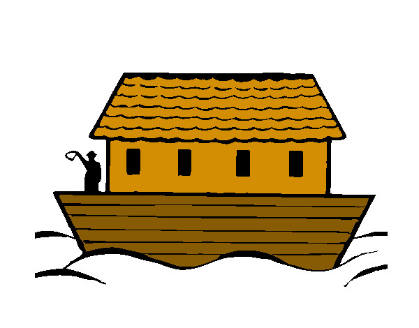 Desenho Arca de Noé pintado por Kauanic