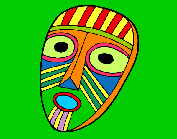 Desenho Máscara de surpresa pintado por JPjoao