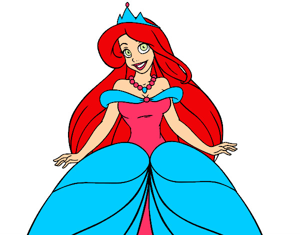 Desenho Princesa Ariel pintado por cami123