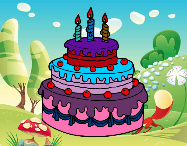 Desenho Torta de Aniversário pintado por guilhermep