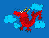 Desenho Dragão chinês pintado por enzo14