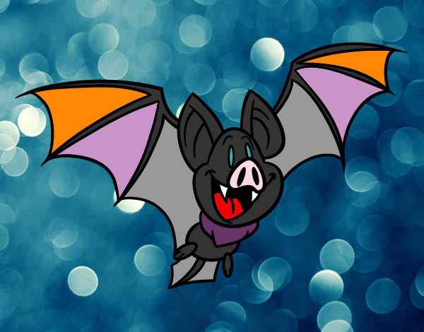 Desenho Morcego feliz pintado por SABRINAS 