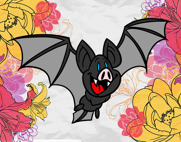 Desenho Morcego feliz pintado por SABRINAS 