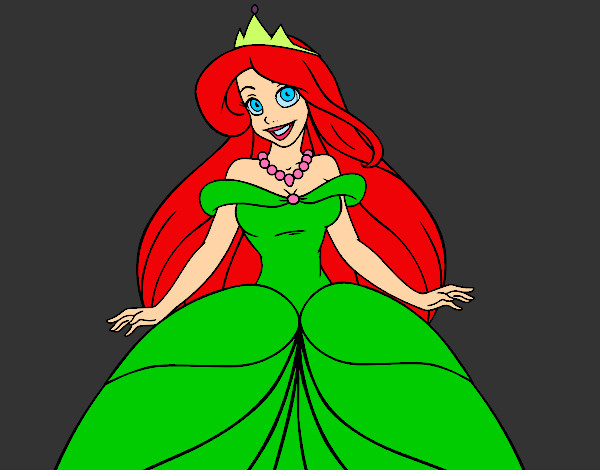 Desenho Princesa Ariel pintado por lulima