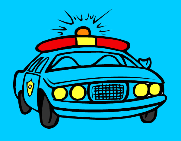 Desenho Carro de polícia pintado por GabrielMel