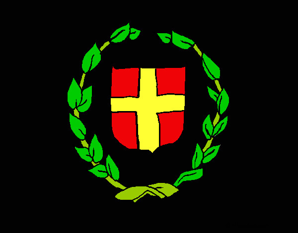 Desenho Escudo grego pintado por jhonatan9