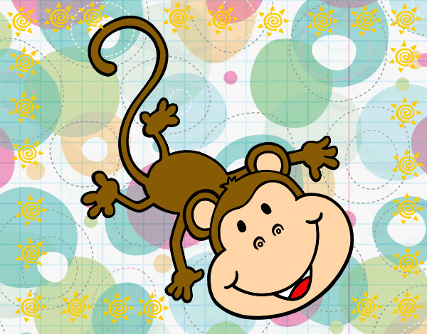 Desenho Macaco encantador pintado por Cintia2