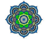 Desenho Mandala flor oriental pintado por 132222