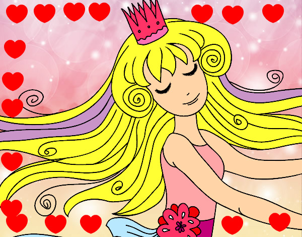 Desenho Princesa doce pintado por Cintia2