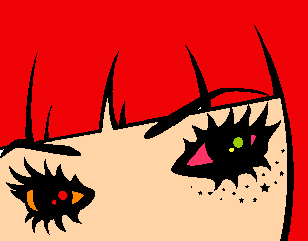 Desenho Emo olhos pintado por MelissaSO