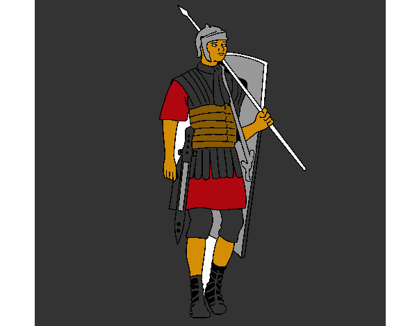 Desenho Soldado romano pintado por rafa99