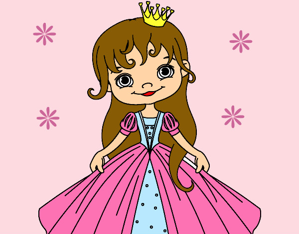 Desenho A Princesinha pintado por pipoca