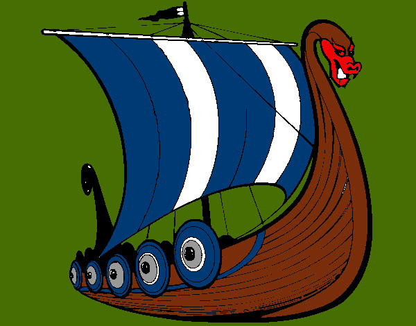 Desenho Barco viking pintado por rafa99