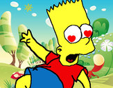 Desenho Bart 2 pintado por stefani