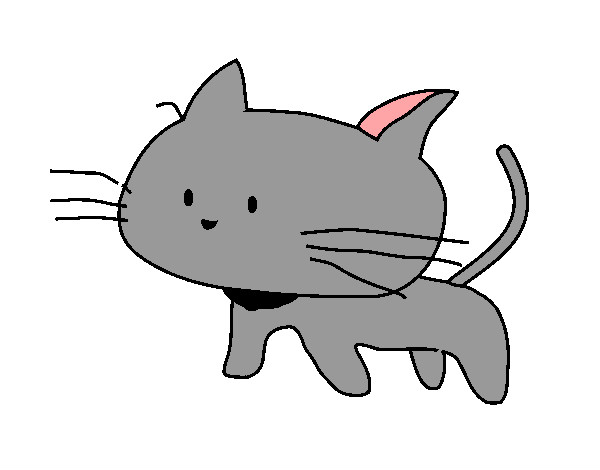 Desenho Cria de gato pintado por Miku