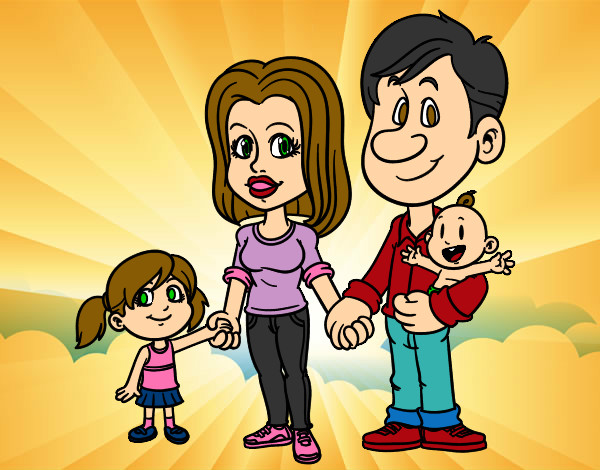 Desenho Família feliz pintado por joana2003