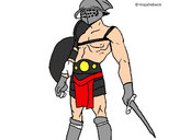 Desenho Gladiador pintado por rafa99