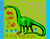 Desenho Mamenquissauro pintado por ka1ue2