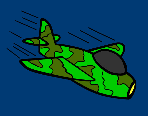 Desenho Avião da camuflagem pintado por sandramara