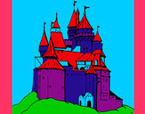 Desenho Castelo medieval pintado por sandramara