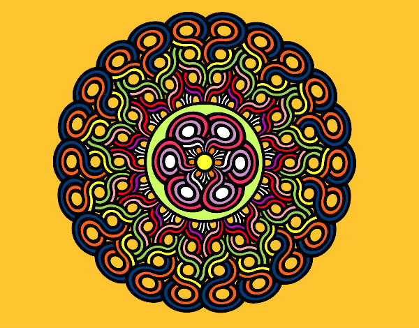 Desenho Mandala trançada pintado por Alinerb28