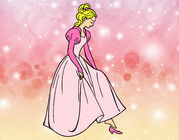 Desenho Princesa e sapato pintado por lindaaa 
