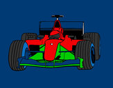 Desenho Carro de F1 pintado por Marcelino