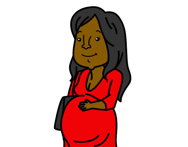 Desenho Mulher grávida pintado por amanda23