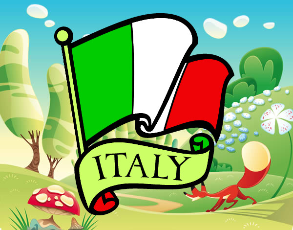 Desenho Bandeira da Itália pintado por LarissaV