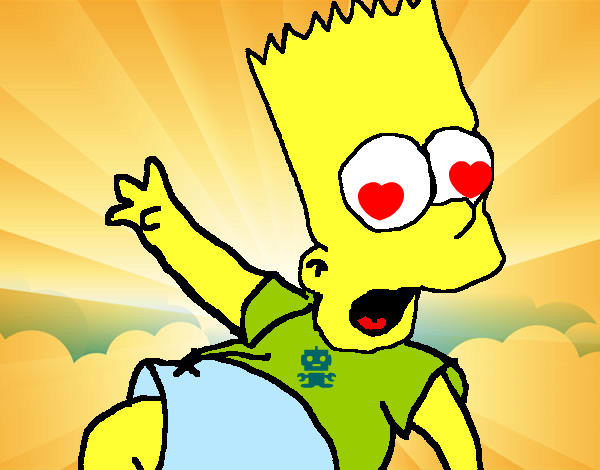 Desenho Bart 2 pintado por beatrizmir