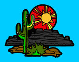 Desenho Deserto do Colorado pintado por gicelia