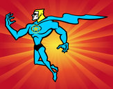 Desenho Super herói poderoso pintado por esdras10