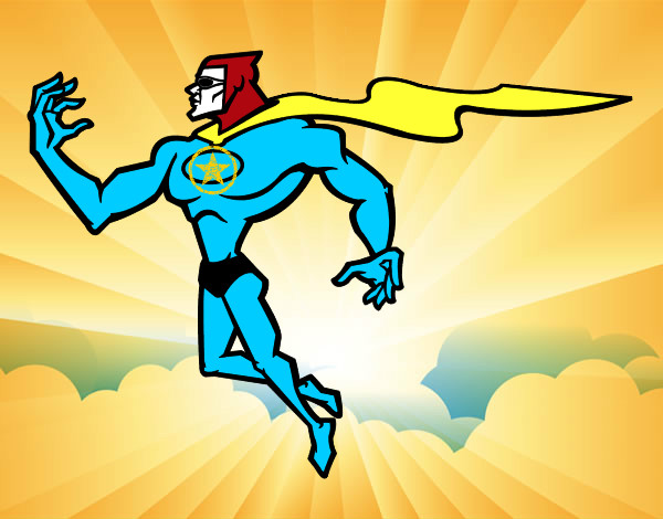 Desenho Super herói poderoso pintado por esdras10
