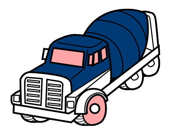Desenho Caminhão betoneira pintado por fonsu